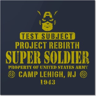 Test Subject Super Soldier Posters and Art